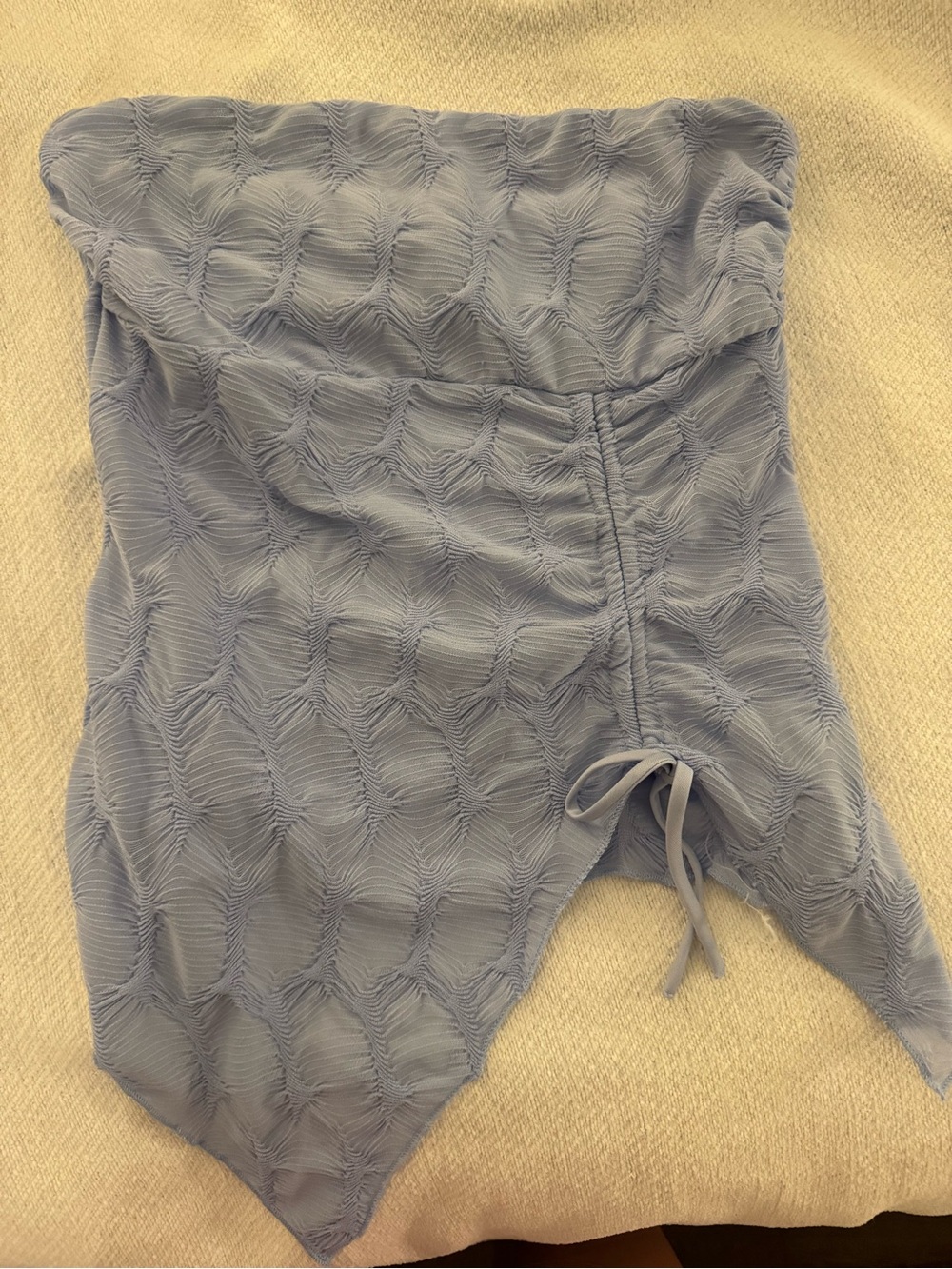 silence + noise Lavender Textured Strapless Top